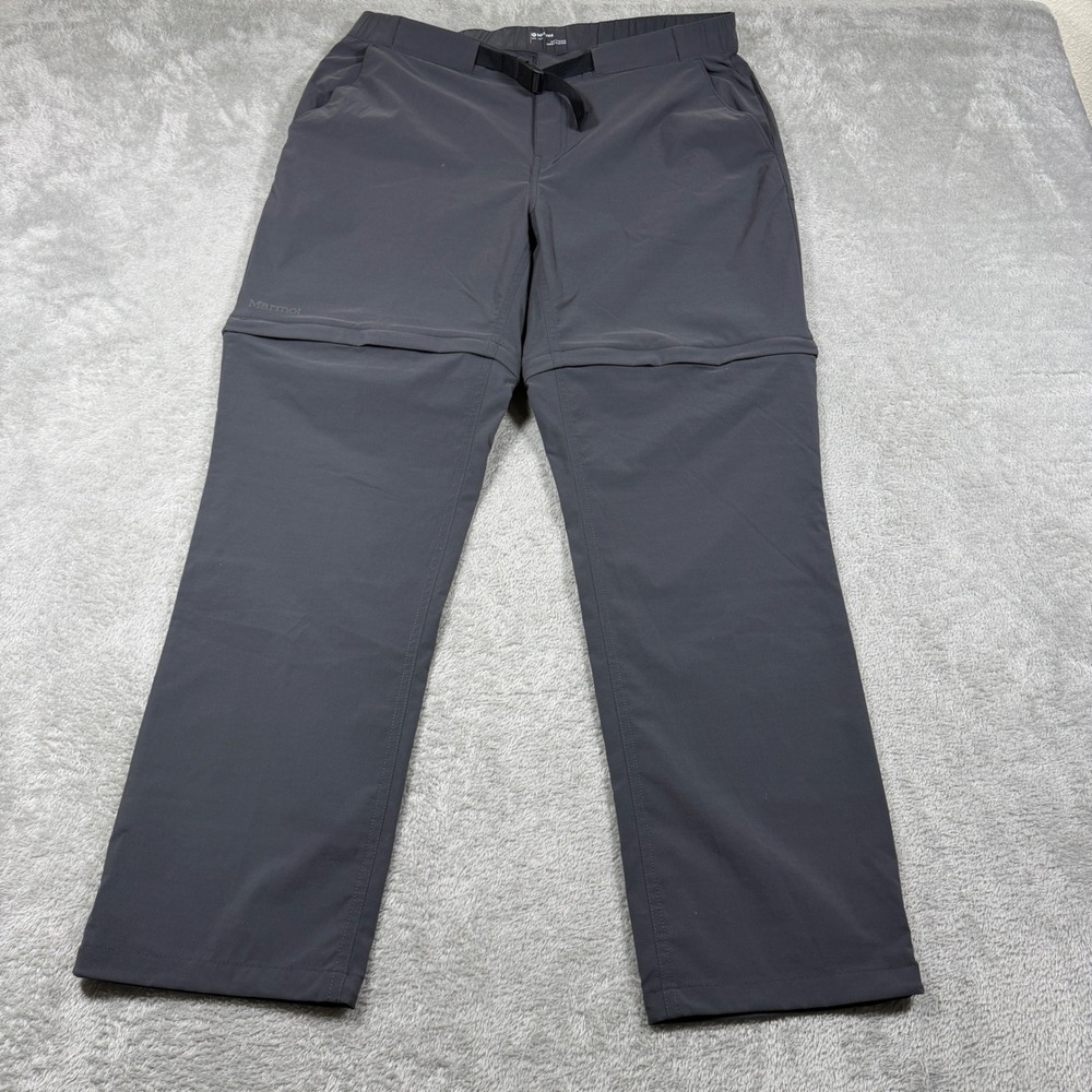 Marmot Kodachrome Convertible Pants Womens XXL (14) Gray Hiking‎ Nylon M11135